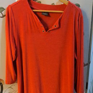 Chico's Travelers ribbed knit top